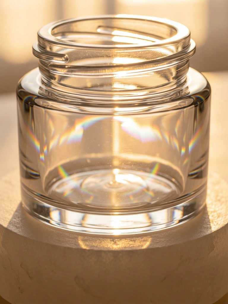 Detail krystalového skla a světla